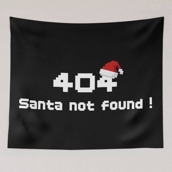Item preview, 404 Santa Not Found - Christmas (dark) designed and sold by ProjetF.