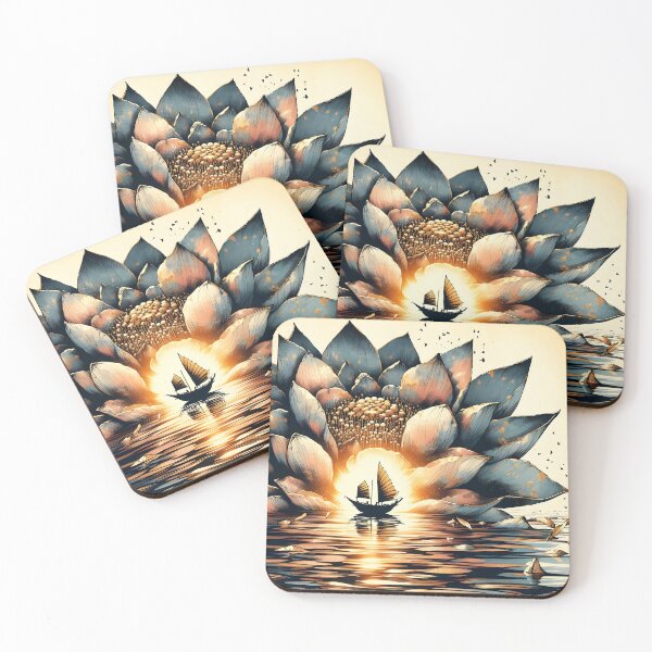 Item preview, Flower Boat, Ai Generated Art  designed and sold by ACC .
