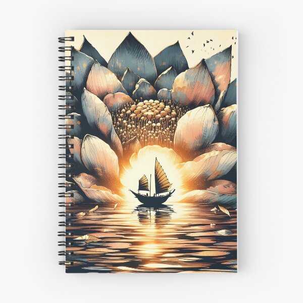 Item preview, Flower Boat, Ai Generated Art  designed and sold by ACC .