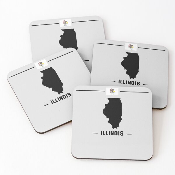 Item preview, Illinois State Outline Flag T-Shirt | Heart of the Midwest Pride designed and sold by mashmosh.