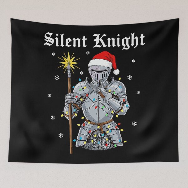 Item preview, Funny Silent Santa Knight Medieval Christmas Warrior Festive  designed and sold by JEFDodsonArt.