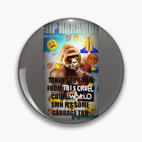 Item preview, RIP HARAMBE designed and sold by AlwinKaufmannd.