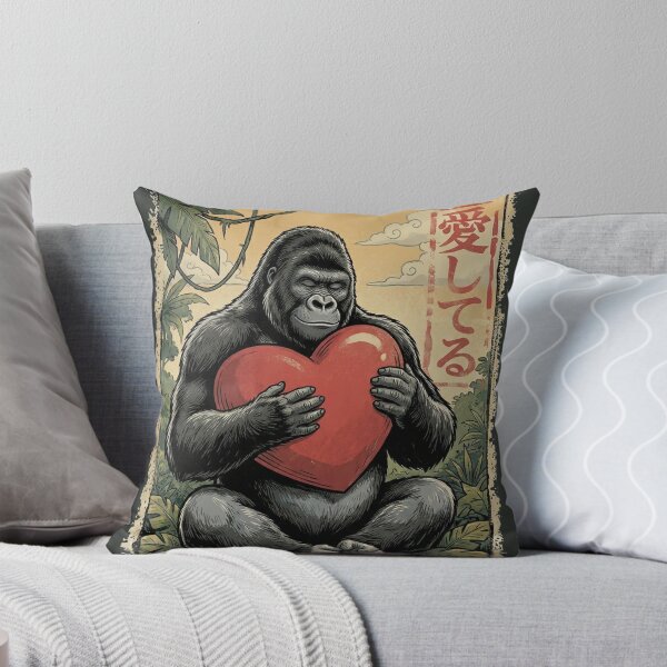 Item preview, Gorilla Loves You – Vintage Japanese Kawaii designed and sold by Gaviani Design Studio.
