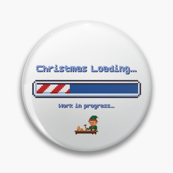 Item preview, Christmas Loading - Work in Progress (Retro 8-bit) designed and sold by ProjetF.