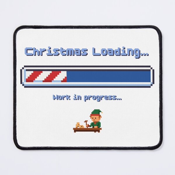 Item preview, Christmas Loading - Work in Progress (Retro 8-bit) designed and sold by ProjetF.