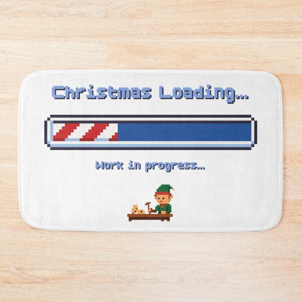 Item preview, Christmas Loading - Work in Progress (Retro 8-bit) designed and sold by ProjetF.