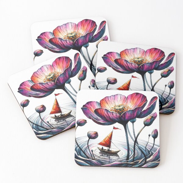 Item preview, Flower and Boat, Ai Generated Art  designed and sold by ACC .
