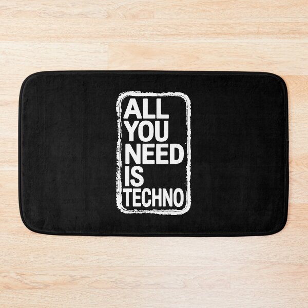 Item preview, ALL YOU NEED IS TECHNO – Distressed Retro Raver T-Shirt for EDM Lovers designed and sold by paulo silveira.