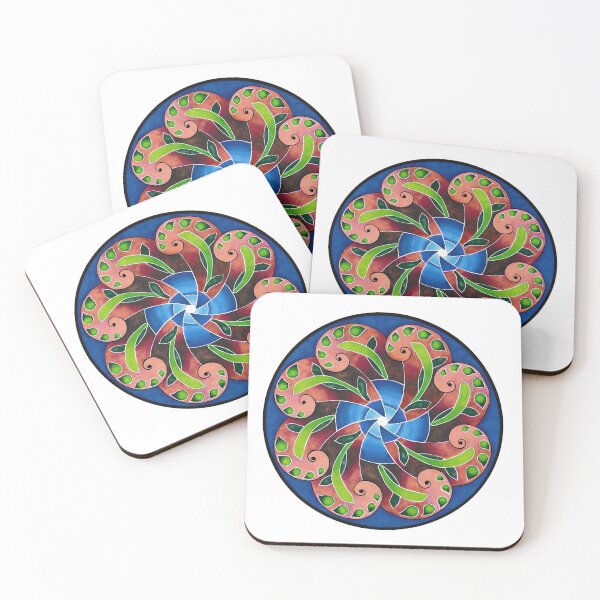 Item preview, Botanical Spiral Mandala - Nature Flow Design designed and sold by Portal Mandalas.