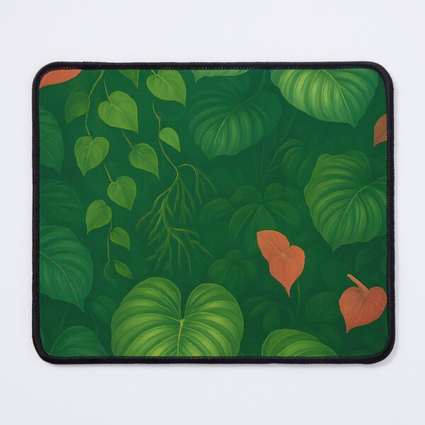 Item preview, Tropical Canopy Pattern – Philodendron Layers, Subtle Green Glow designed and sold by Artsy-With.