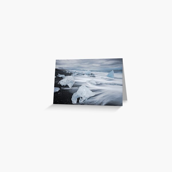 Ice Beach, Jökulsárlón Greeting Card