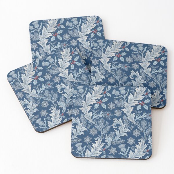 Item preview, Midnight Frost Garden – William Morris Style Winter Pattern designed and sold by Ewa Miller.