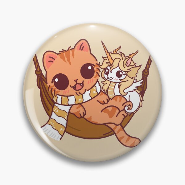 Item preview, Cute Orange Cat & Unicorn in Cozy Hammock designed and sold by BGMeYou.