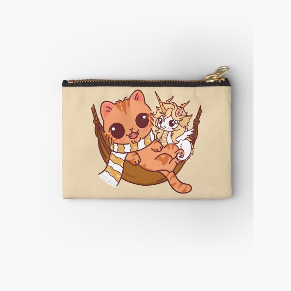 Item preview, Cute Orange Cat & Unicorn in Cozy Hammock designed and sold by BGMeYou.