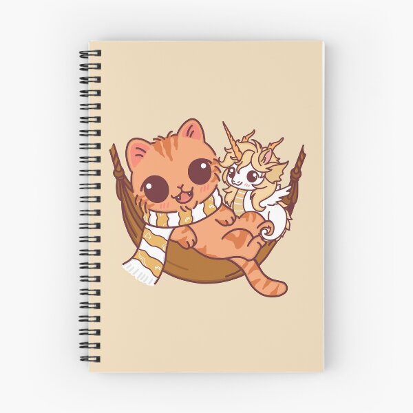 Item preview, Cute Orange Cat & Unicorn in Cozy Hammock designed and sold by BGMeYou.
