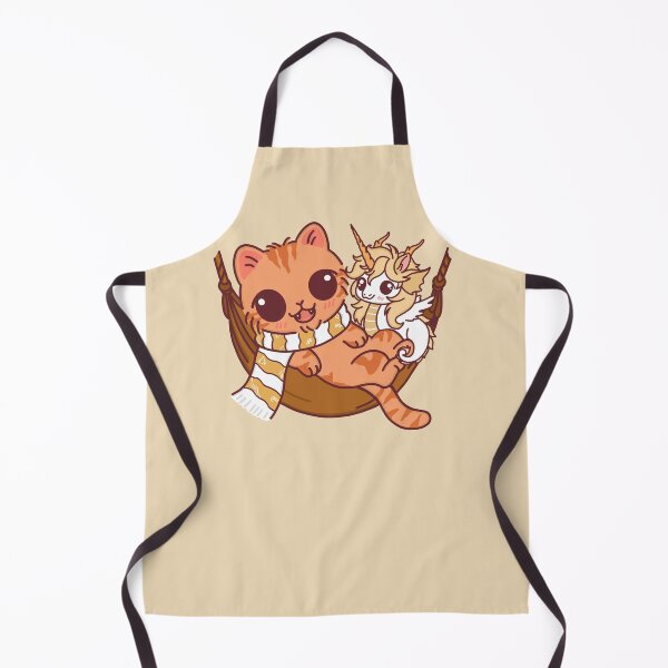 Item preview, Cute Orange Cat & Unicorn in Cozy Hammock designed and sold by BGMeYou.