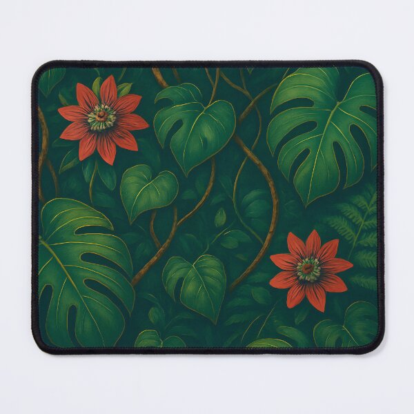 Item preview, Tropical Canopy Pattern – Vined Mid-Canopy, Shadow Play designed and sold by Artsy-With.