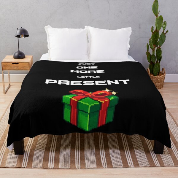 Item preview, Just one more little present - Pixel Art Christmas Gift (dark) designed and sold by ProjetF.