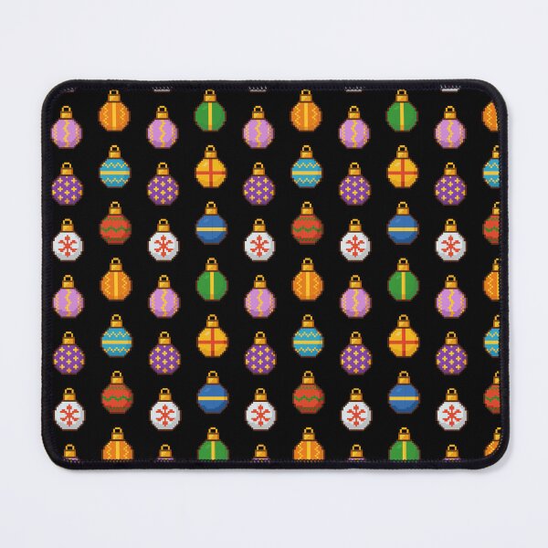 Item preview, Pixel Christmas Ornaments Pattern - Decorated Baubles Collection designed and sold by ProjetF.