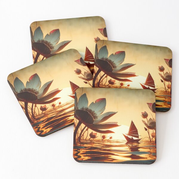 Item preview, Flower and Boat, Ai Generated Art  designed and sold by ACC .