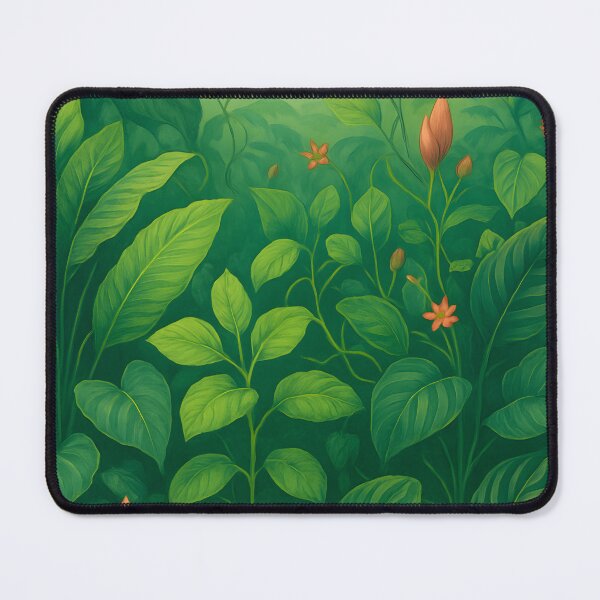 Item preview, Tropical Canopy Pattern – Sapling Foliage, Gentle Morning Light designed and sold by Artsy-With.