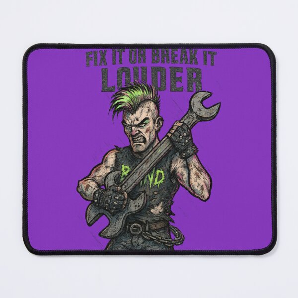 Item preview, Fix It or Break It Louder – Greaser Punk Mechanic Art designed and sold by JonelCrafts.