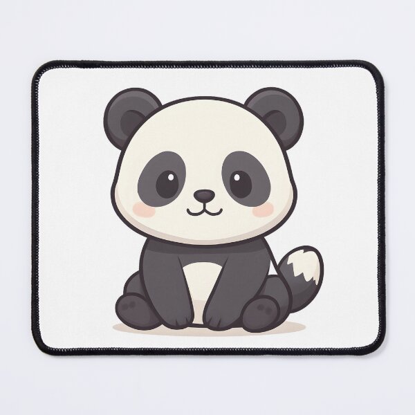 Item preview, Cute Panda Soft Pastel Stencil Art designed and sold by HUMORONCOTTON.