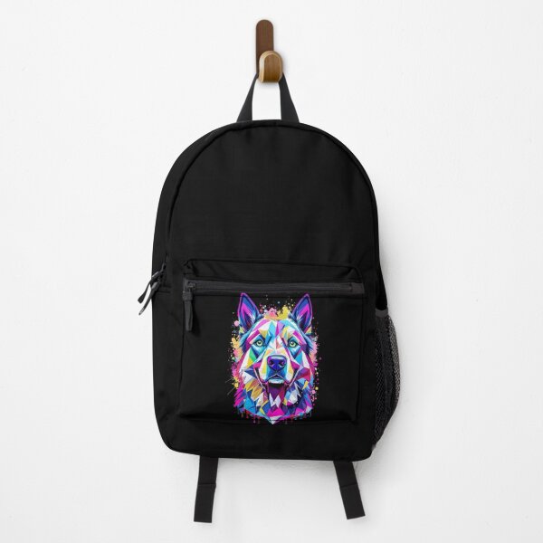 Item preview, Geometric Neon Dog | Loyal Vector Shards designed and sold by ColorSplash123.