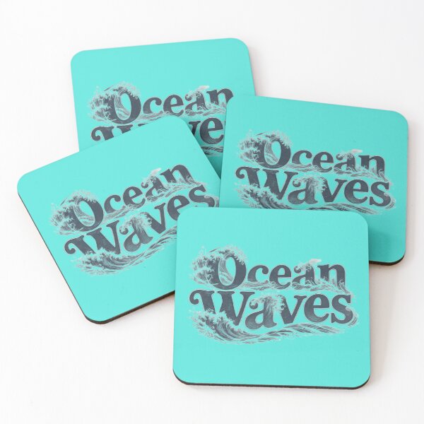 Item preview, Ocean Waves Typography Splash designed and sold by MyTshirtArt.