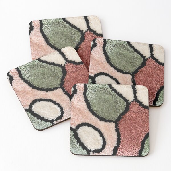 Item preview, Abstract Tufted Rug Texture with Organic Shapes and Black Outlines designed and sold by SplashTastic.