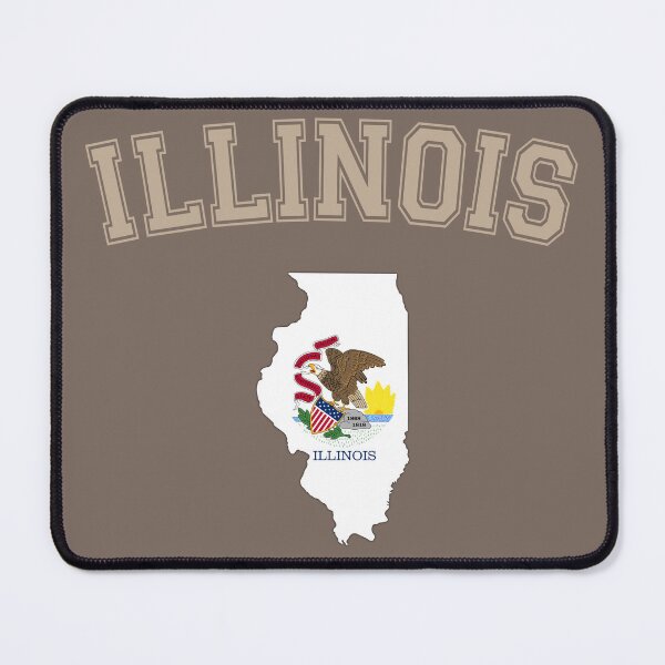 Item preview, Illinois Pride Arch Text State Seal Map - Vintage College Style designed and sold by mashmosh.