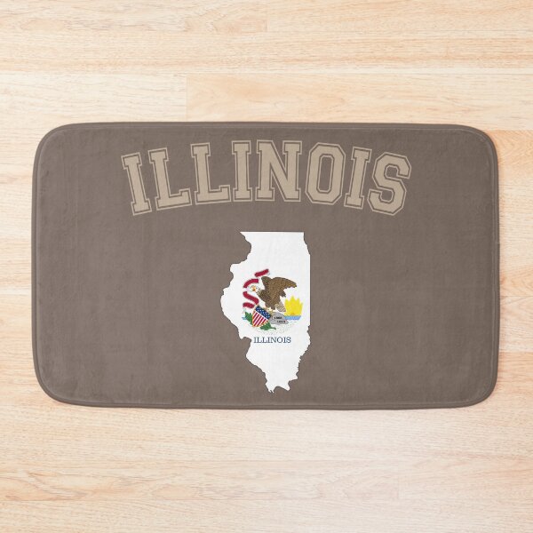 Item preview, Illinois Pride Arch Text State Seal Map - Vintage College Style designed and sold by mashmosh.