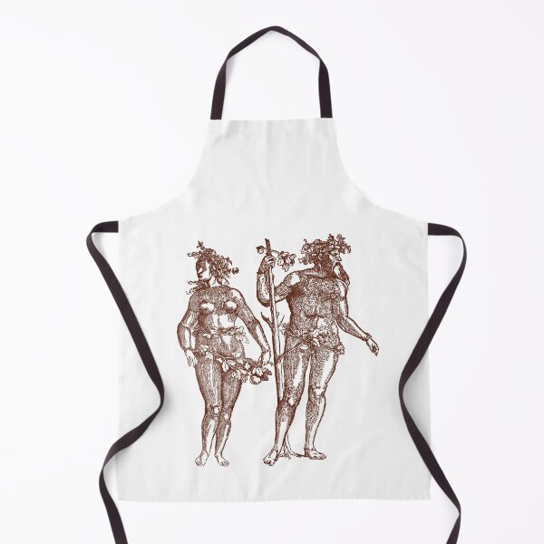Item preview, Wild Man & Wild Woman' Hans Guldenmond Woodcut (brown) designed and sold by Larkwort.