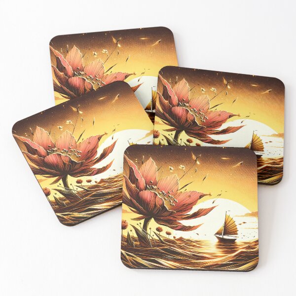 Item preview, Flower and Boat, Ai Generated Art  designed and sold by ACC .