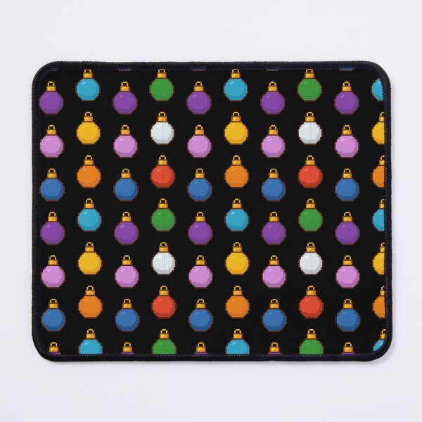 Item preview, Pixel Christmas Ornaments Pattern - Solid Color Baubles Collection designed and sold by ProjetF.
