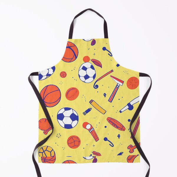 Aperçu de l'œuvre Motifs ludiques de football célébrant la diversité des sports et des activités athlétiques créée et vendue par ART ATTACK ZONE.