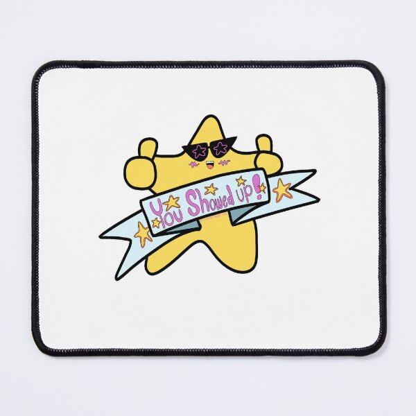 Item preview, "You Showed Up!" Affirmation Star designed and sold by StitchedKitten.