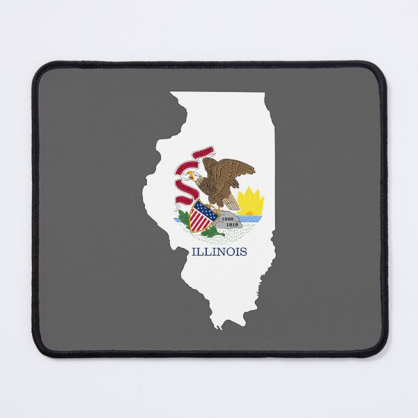 Item preview, Classic Illinois State Flag Eagle Map – Vintage Style Pride designed and sold by mashmosh.