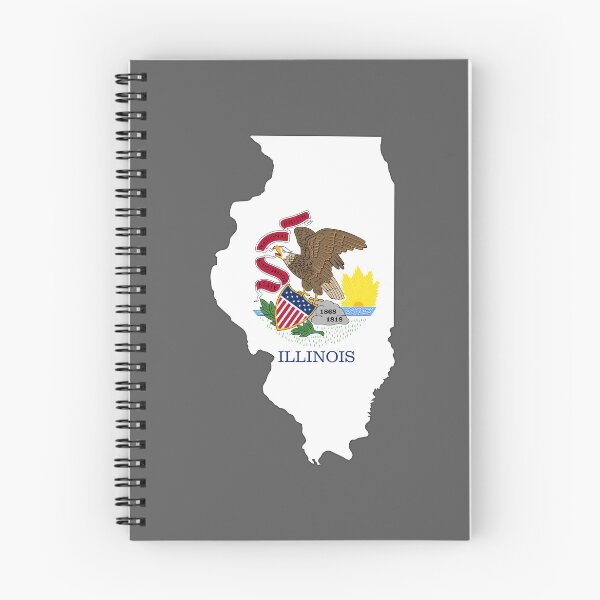 Item preview, Classic Illinois State Flag Eagle Map – Vintage Style Pride designed and sold by mashmosh.
