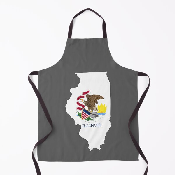 Item preview, Classic Illinois State Flag Eagle Map – Vintage Style Pride designed and sold by mashmosh.