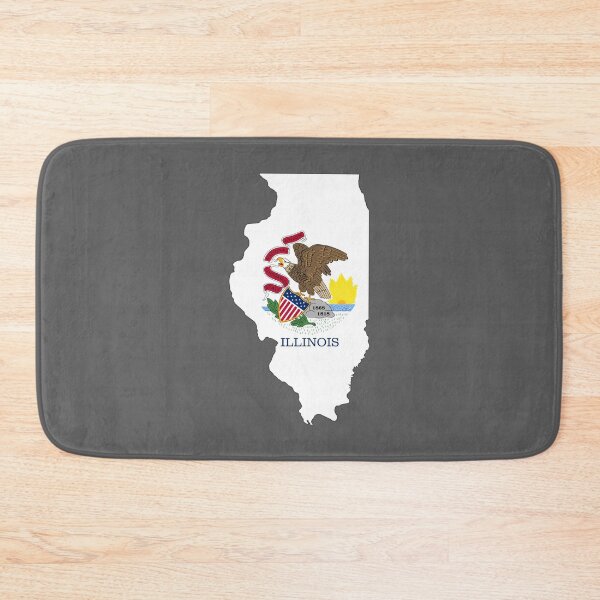 Item preview, Classic Illinois State Flag Eagle Map – Vintage Style Pride designed and sold by mashmosh.