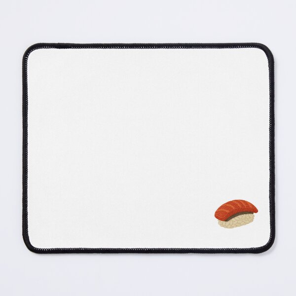 Item preview, Embroidered Salmon Sushi – Minimal Food Art designed and sold by JPN-NOGRAY-SHOP.