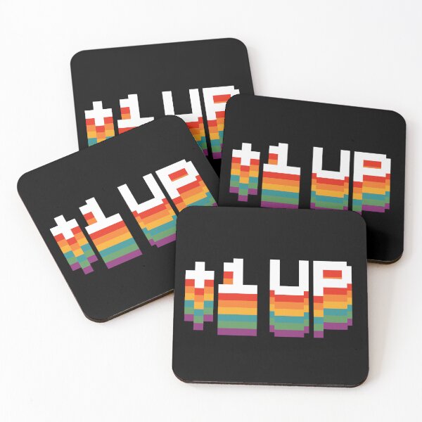 Item preview, +1UP LGBT - Colorful Pixel Extra Life designed and sold by ProjetF.