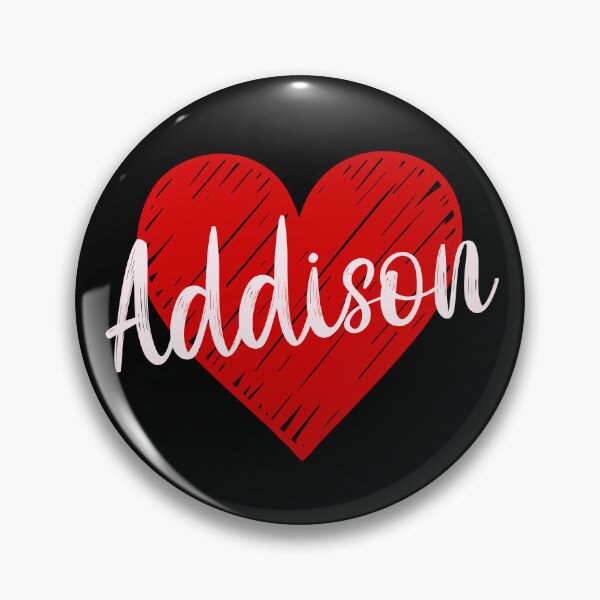 Item preview, Addison Name Red Heart  designed and sold by Jeallan Designs.