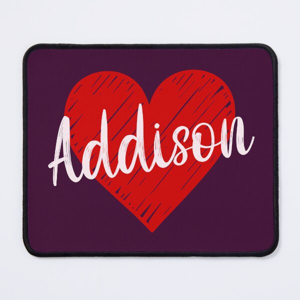 Item preview, Addison Name Red Heart  designed and sold by Jeallan Designs.