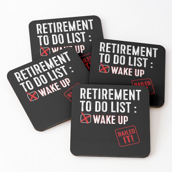 Item preview, Humorous Retirement Checklist Relaxed Retiree Quote Art designed and sold by Nocturnal-Vines.