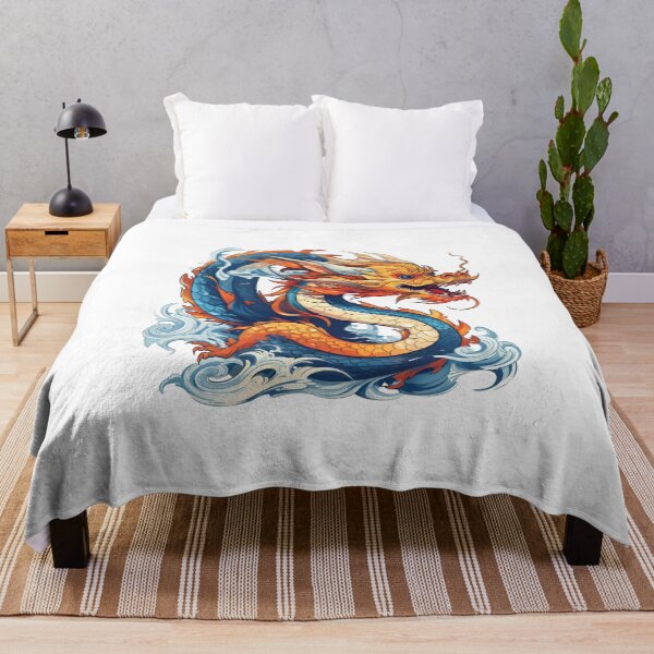 Item preview, Water Dragon Asian Mythic Wave Art designed and sold by Lineer22.