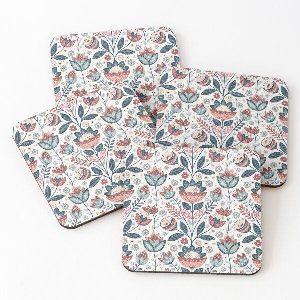 Item preview, Folk Flowers designed and sold by Shuga-Design.