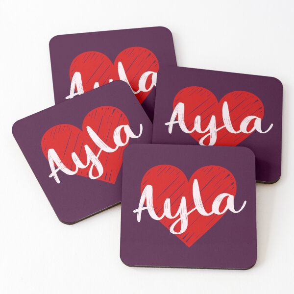 Item preview, Ayla Name Red Heart  designed and sold by Jeallan Designs.