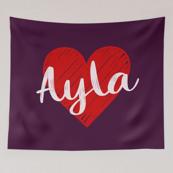 Item preview, Ayla Name Red Heart  designed and sold by Jeallan Designs.